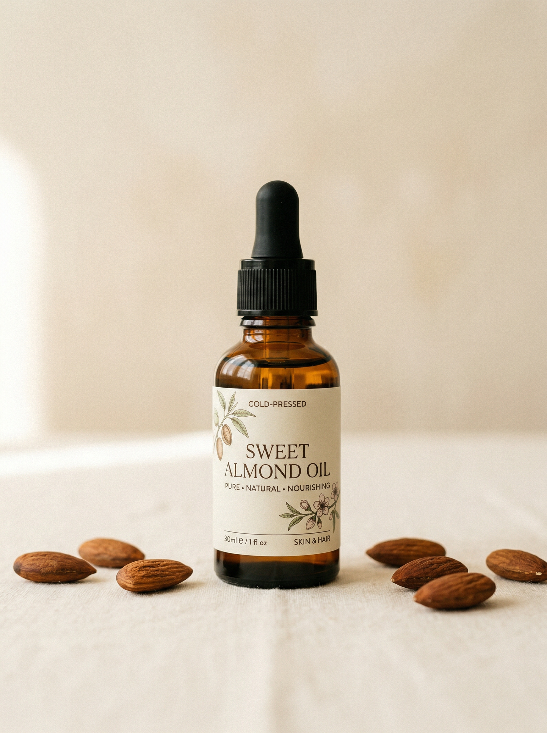 Sweet Almond Oil for skin and hair